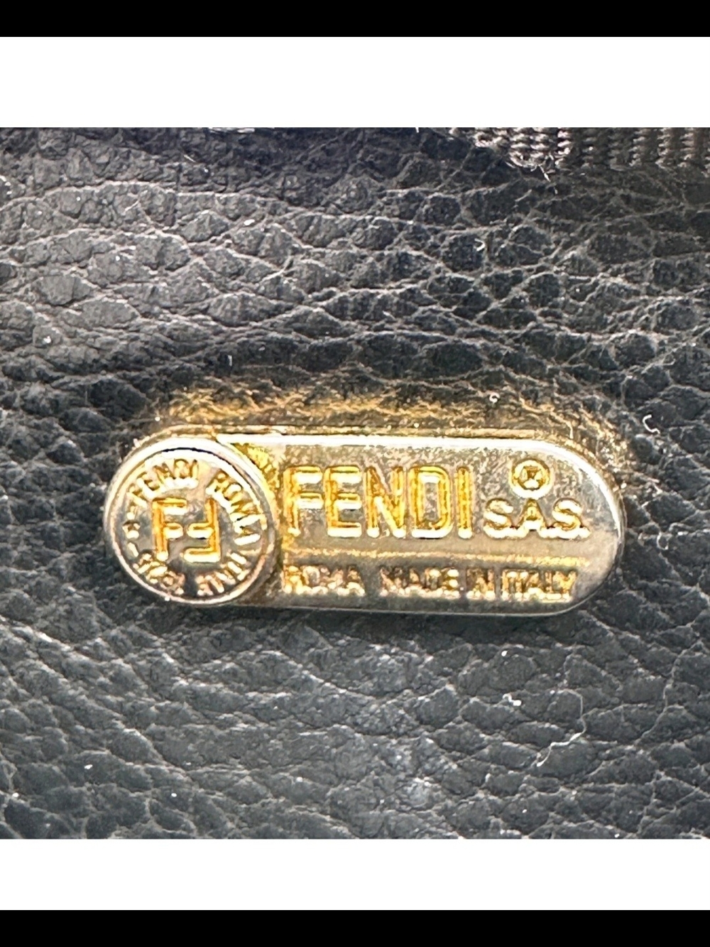 Fendi Vintage Pequin PVC Brown Pouch **Authentic - Picture 9 of 16